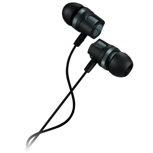 Слушалки CANYON Stereo earphones with microphone 1.2M dark gray