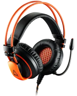 Alternative view of Геймърски слушалки CANYON Gaming headset 3.5mm jack plus USB connector for vibration function, light control button, adjustable microphone and volume control, cable 2M, Black