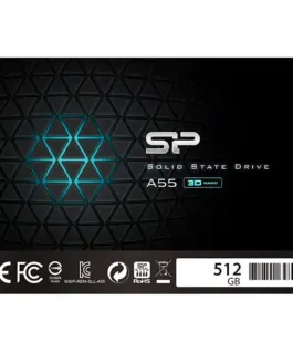 SSD диск Silicon Power Ace - A55 512GB SSD SATAIII (3D NAND) 3D NAND SLC Cache 7mm 2.5 Blue - Max 560/530 MB/s - Full