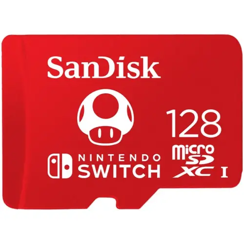 Карта памет SANDISK microSDXC card for Nintendo Switch 128GB up to 100MB/s Read 60MB/s Write U3 C10 A1