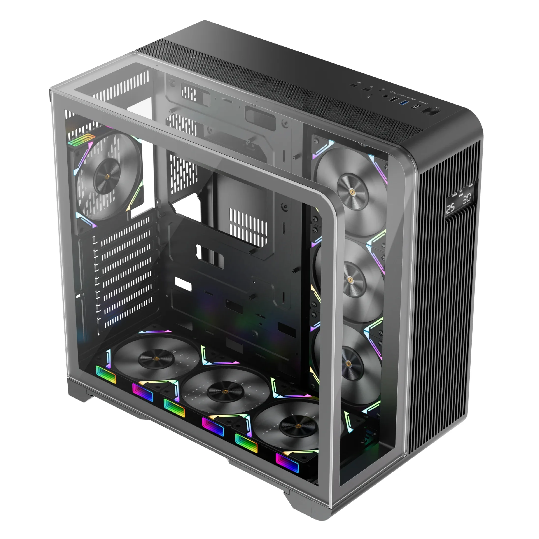 1stPlayer кутия Case ATX - RT7 Black - LED display - Image 7