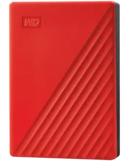 Външен хард диск HDD External WD My Passport (4TB USB 3.2) Red