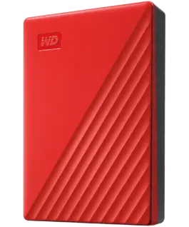 Alternative view of Външен хард диск HDD External WD My Passport (4TB, USB 3.2) Red