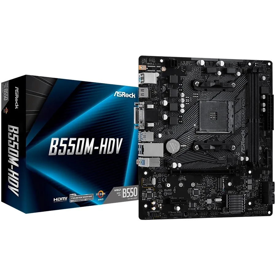 Дънна платка ASROCK B550M-HDV mATX AM4 DDR4
