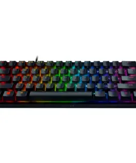 Alternative view of Геймърска клавиатура Razer Huntsman Mini (Red Switch), US Layout, Black, Razer Optical Switch, Razer Chroma customizable backlighting w/ 16.8 million colors, up to 5 profiles Hybrid onboard storage, Detachable Type-C Connectivity, 100 million keystro