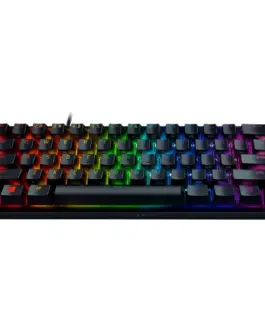 Alternative view of Геймърска клавиатура Razer Huntsman Mini (Red Switch), US Layout, Black, Razer Optical Switch, Razer Chroma customizable backlighting w/ 16.8 million colors, up to 5 profiles Hybrid onboard storage, Detachable Type-C Connectivity, 100 million keystro