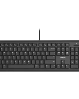 Клавиатура CANYON keyboard HKB-20 EN/BG Velvet Wired Black