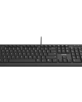 Alternative view of Клавиатура CANYON keyboard HKB-20 EN/BG Velvet Wired Black