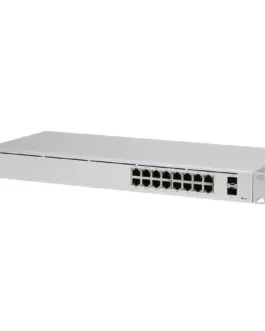 Kомутатор Ubiquiti USW-16-PoE 16-port Layer 2 PoE switch 8 x GbE PoE+ 8 x GbE ports 2 x 1G SFP ports 42W total PoE Power