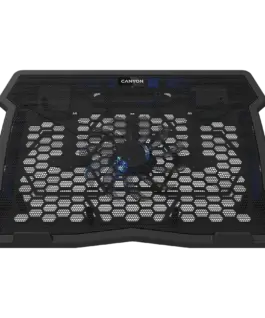 Охладителна подложка за лаптоп CANYON NS02 Cooling stand single fan with 2x2.0 USB hub support up to 10”-15.6” laptop AB