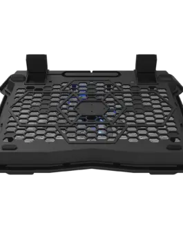 Alternative view of Охладителна подложка за лаптоп CANYON NS02, Cooling stand single fan with 2x2.0 USB hub, support up to 10”-15.6” laptop, ABS plastic and iron, Fans dimension:125*125*15mm(1pc), DC 5V, fan speed: 800-1000RPM, size:340*265*30mm, 406g