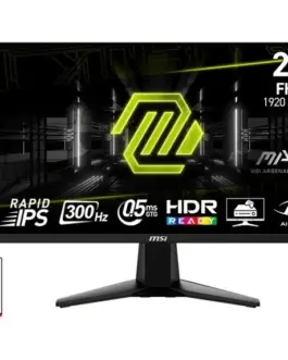 MSI Monitor MAG 255XF24.5 cala/LED/FHD/Flat/300Hz/черен