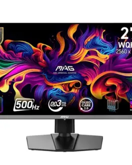 MSI Monitor MAG 272QP QD-OLED X50/26.5 cala/QD-OLED/WQHD/Flat/500Hz/черен
