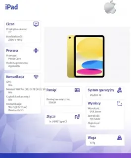 Apple IPAD WIFI 256GB YLW