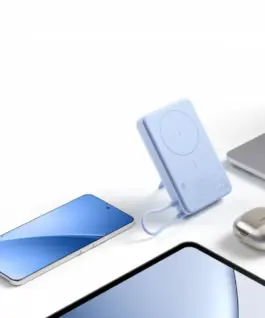 XIAOMI външна батерия Magnetic 10000 with stand сив