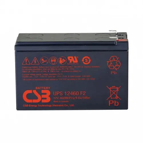 CSB UPS12460 12V 9.6Ah UPS12460F2