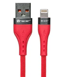Alternative view of Tracer кабел USB A-Lightning 1m червен