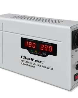 Qoltec Voltage stabilizer AVR 1000VA Toroidal transfo