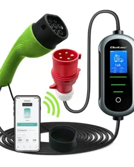 Qoltec EV electric зарядно за кола 11kW 400V WiFi TUYA 5m