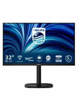 Philips Monitor 31.5 inches 32B2U3601 IPS 100Hz HDMI DP RJ45 USB-C Pivot