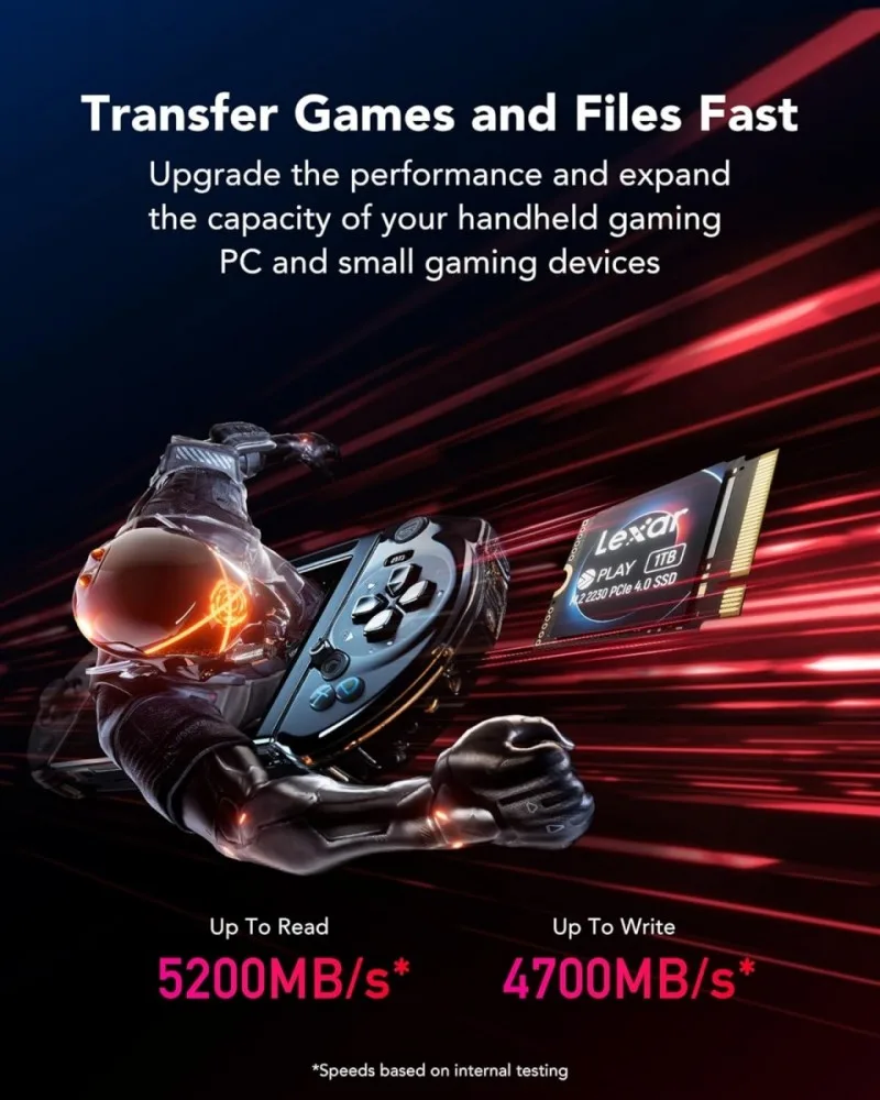 Lexar SSD PLAY drive 2TB PCIe4.0 2230 5200/4700MB/s - Image 3