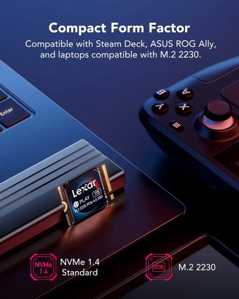 Lexar SSD PLAY drive 2TB PCIe4.0 2230 5200/4700MB/s - Image 4