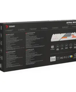 Savio Keyboard ASTRAL WJ 3C OUTEMU бял RGB