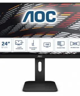 AOC Monitor 24 X24P1 IPS DVI HDMI DP Pivot Speakers