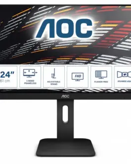AOC Monitor 24 X24P1 IPS DVI HDMI DP Pivot Speakers