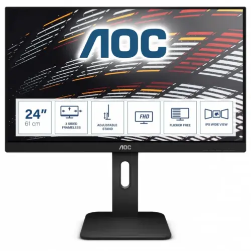 AOC Monitor 24 X24P1 IPS DVI HDMI DP Pivot Speakers