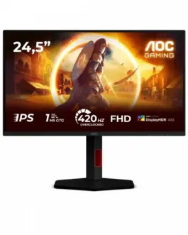 AOC Monitor 25G4KUR 24.5 cala IPS 420Hz HDMIx2 DP Pivot