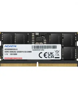 Adata памет за лаптоп Premier DDR5 5600 SODIMM 16GB SingleTray