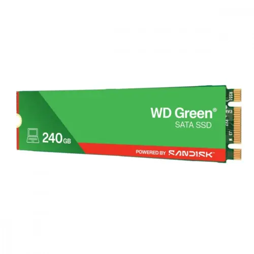 Alternative view of Western Digital SSD drive зелен 240GB SATA M.2 2280 WDS240G3G0B