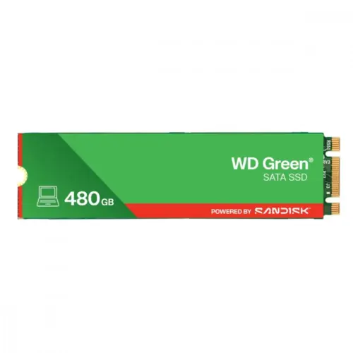 Western Digital SSD drive зелен SSD 480GB SATA M.2 2280 WDS480G3G0B