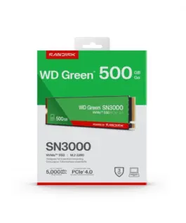 Western Digital SSD зелен 500GB M.2 2280 SN3000 NVMe PCIE4.0