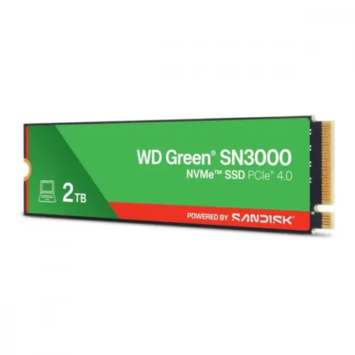 Alternative view of Western Digital SSD зелен 2TB M.2 2280 SN3000 NVMe PCIE4.0