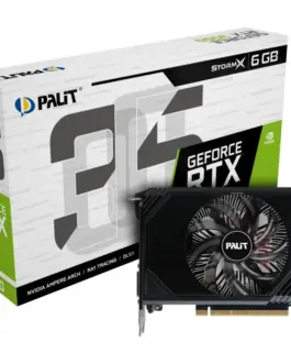 Palit видео карта GeForce RTX 3050 StormX 6GB GDDR6 96bit DVI/DP/HDMI