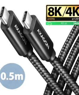 AXAGON BUCM4X-CM05AB кабел USB -C USB-C USB4.0 240W 0.