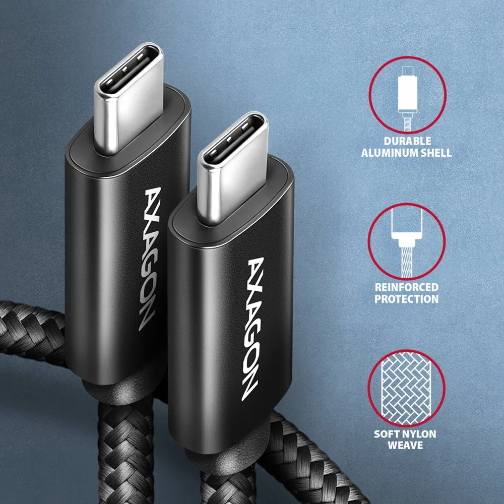 AXAGON BUCM4X-CM05AB кабел USB -C USB-C USB4.0 240W 0. - Image 3