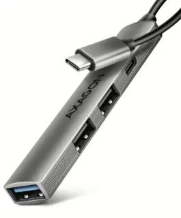 AXAGON HUE-STC HUB 4-port 1x USB 5Gbps 2xUSB2.0 + C