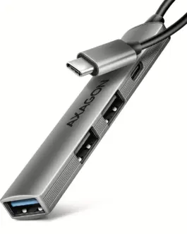 AXAGON HUE-STC HUB 4-port 1x USB 5Gbps 2xUSB2.0 + C