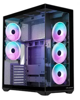 MODECOM кутия за компютър Volcano Space XL ARGB Full Tower 5 fans черен