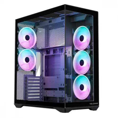 MODECOM кутия за компютър Volcano Space XL ARGB Full Tower 5 fans черен