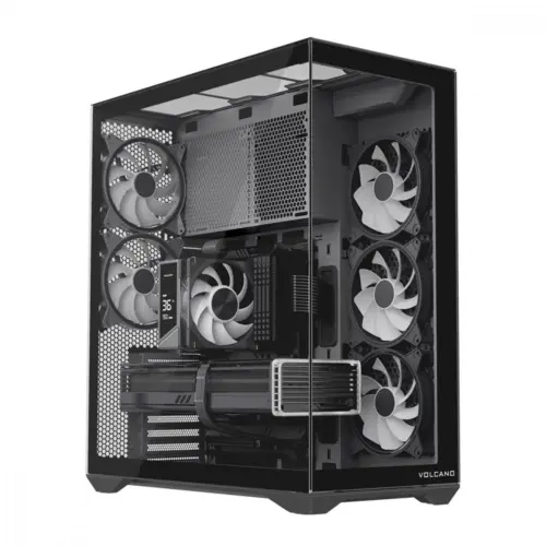 Alternative view of MODECOM кутия за компютър Volcano Space XL ARGB Full Tower 5 fans, черен