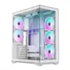 MODECOM кутия за компютър Volcano Space XL ARGB Full Tower 5 fans бял