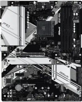 Alternative view of Дънна платка ASROCK Main Board Desktop B550 PRO4 (AM4, B550, 4xDDR4, 1xPCIe 4.0x16, 1xPCIe 3.0x16, 2xPCIe 3.0x1,6xSATA,1x M.2 Gen4 x4, 1xM.2, 2xUSB3.2 Gen2, 6xUSB3.2 Gen1, HDMI, D-SUB, GLAN, ATX, Retail)