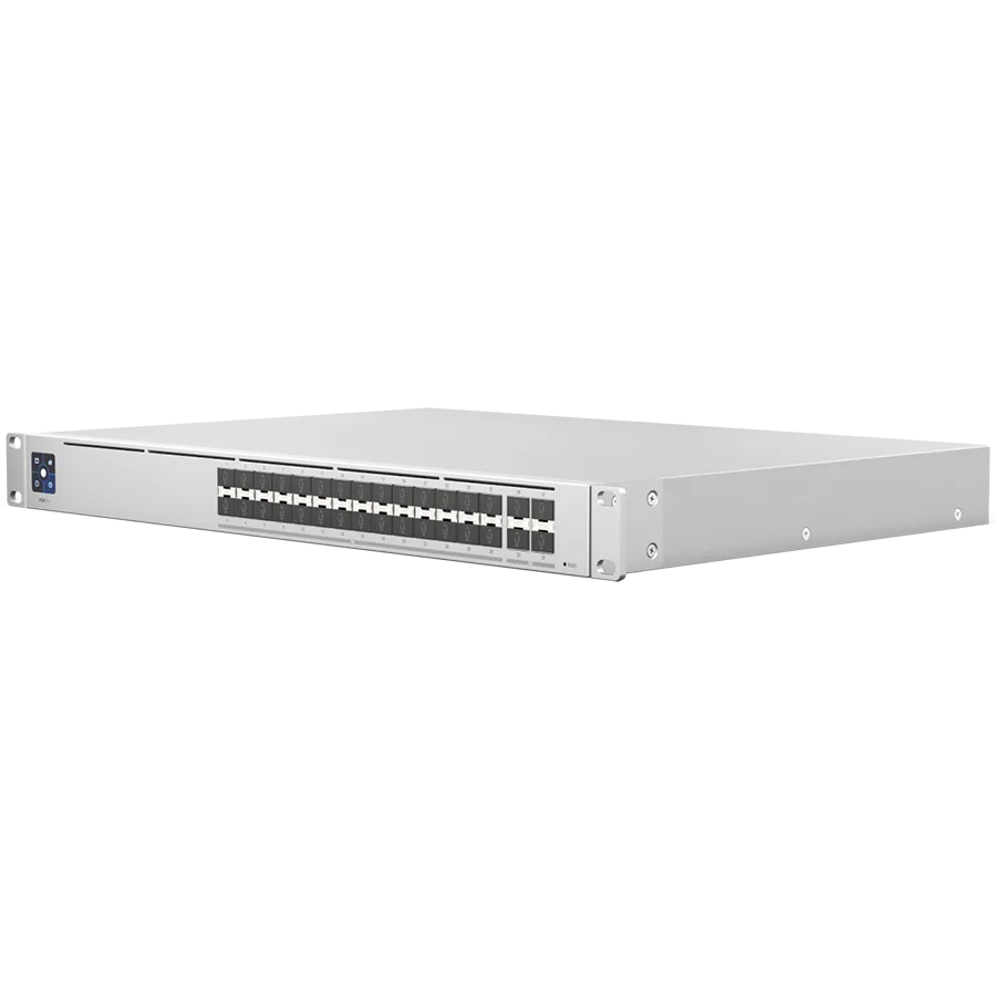 Kомутатор UBIQUITI Hi-Capacity Aggregation; (28) 10G SFP+ ports; (4) 25G SFP28 ports; DC power backup-ready; Layer 3