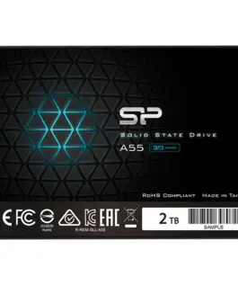 SSD диск Silicon Power Ace - A55 2TB SSD SATAIII (3D NAND) 3D NAND SLC Cache 7mm 2.5 Blue - Max 560/530 MB/s - Full