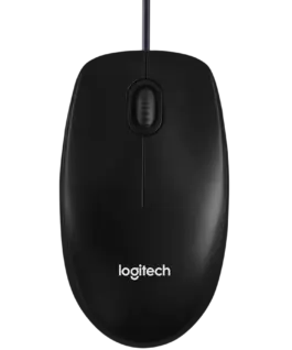 Мишка за компютър LOGITECH B100 Corded Mouse - BLACK - USB - B2B