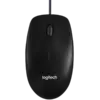 Мишка за компютър LOGITECH B100 Corded Mouse - BLACK - USB - B2B